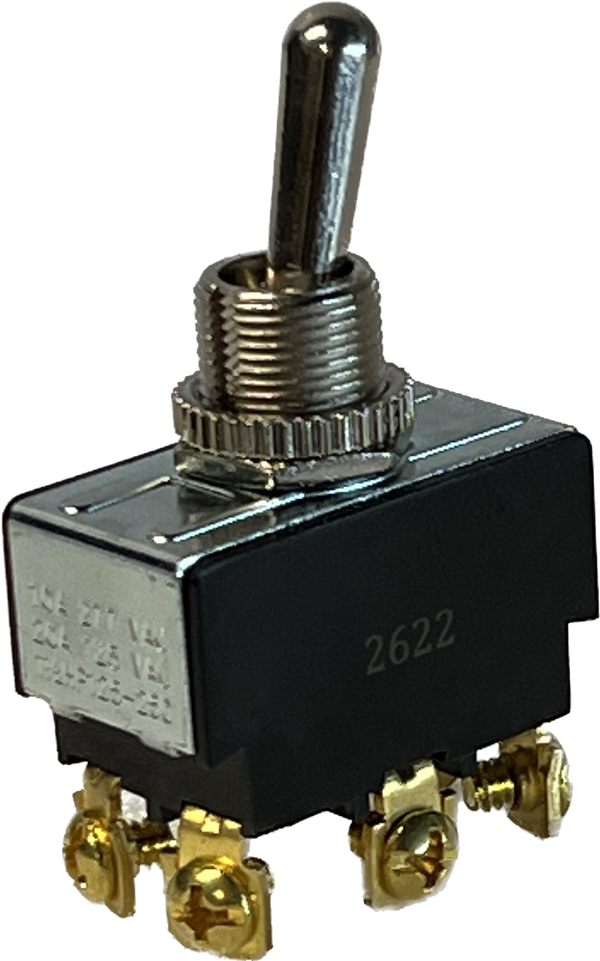 TS-704M - Momentary Toggle Switch DPDT (ON)-OFF-ON 1 1/2 HP
