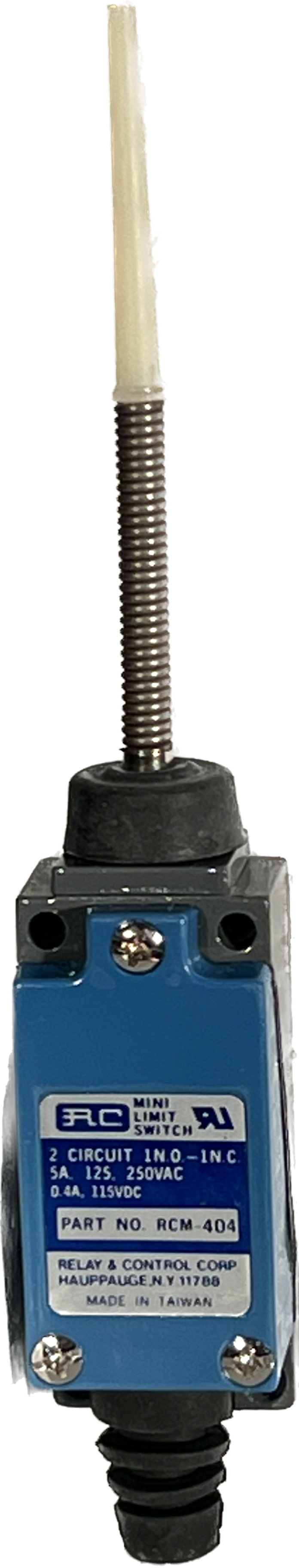 RCM-404 - 5 Amp Mini Limit Switch PLASTIC ROD