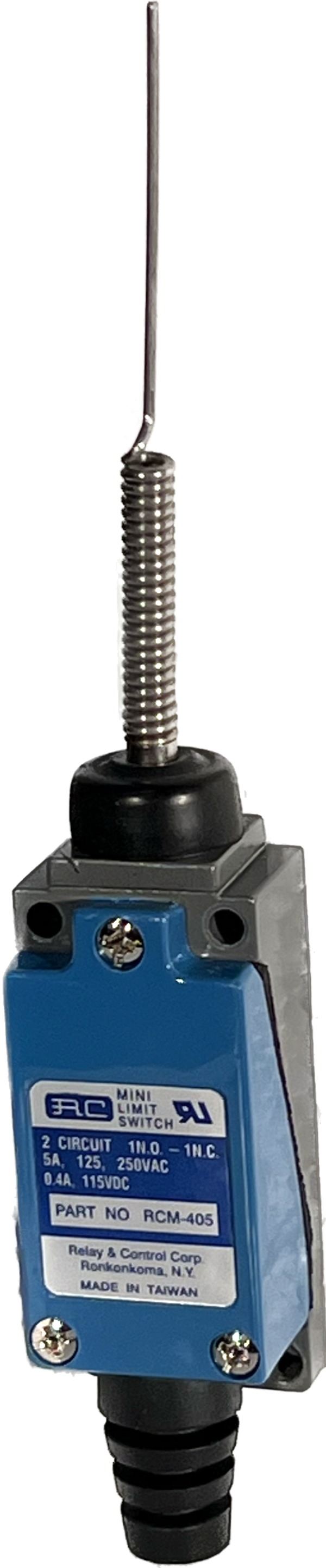 RCM-405 - 5 Amp Mini Limit Switch SPRING WIRE