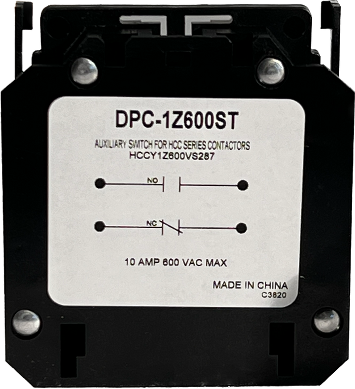 DPC-1Z600ST - 1NO/1NC - 600V.250 #6-32 Screw Term -