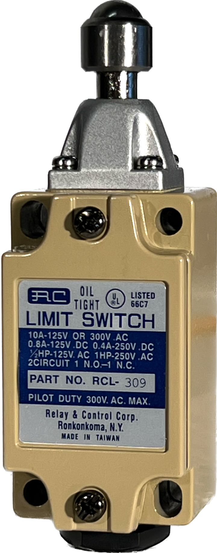 RCL-309 Precision Oil Tight Limit Switch - Relay and Control Corp
