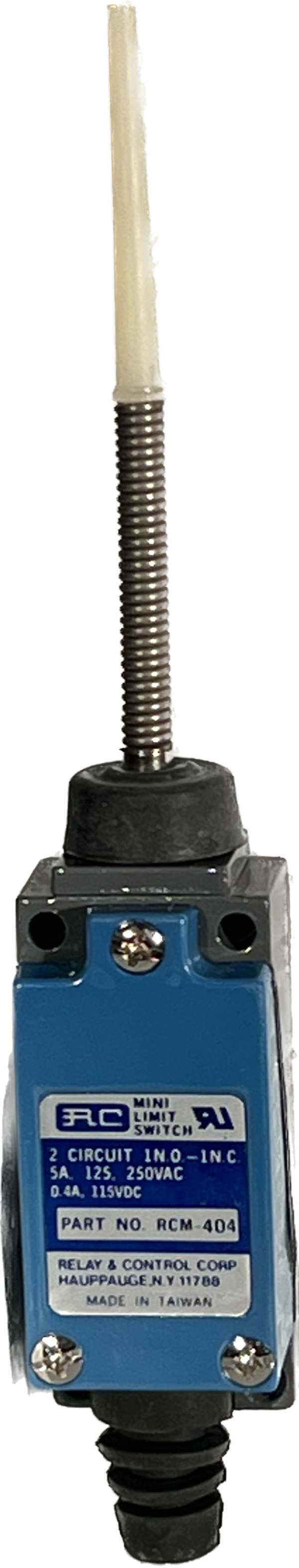 RCM-404 - 5 Amp Mini Limit Switch PLASTIC ROD