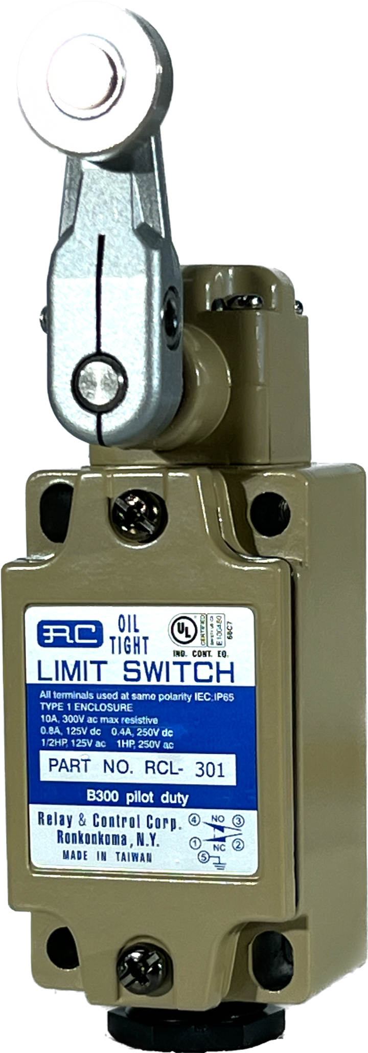 RCL-301 Precision Oil Tight Limit Switch - Relay and Control Corp