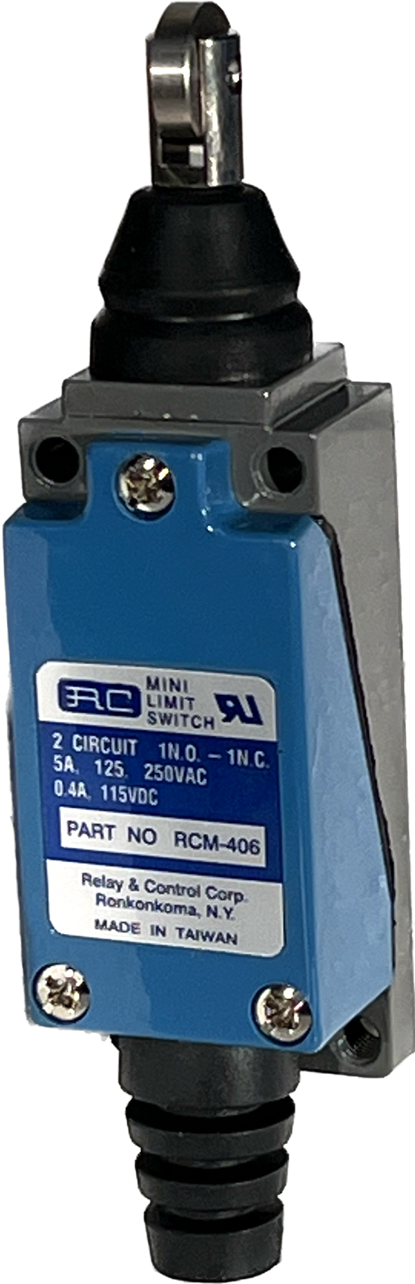 RCM-406 - 5 Amp Mini Limit Switch - TOP PUSH ROLLER