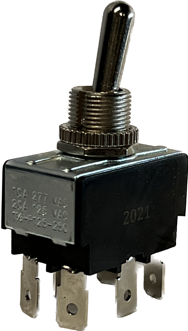 TS-717 - DPDT ON-ON 1 1/2 HP. 1/4” Quick Connect Tabs