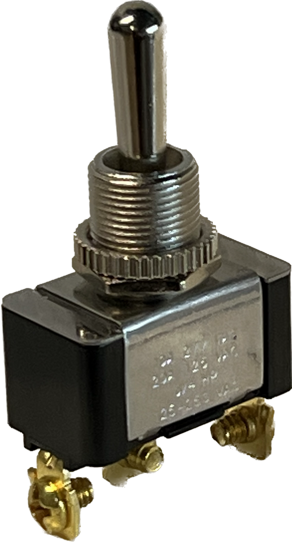 TS-702MM - Momentary Toggle Switch, SPDT (ON)-OFF-(ON) 3/4 HP Screw Terminals