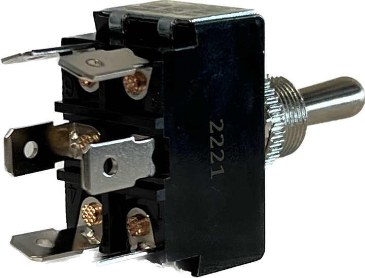 TS-714 - DPDT ON-OFF-ON 1 1/2 HP. 1/4” Quick Connect Tabs