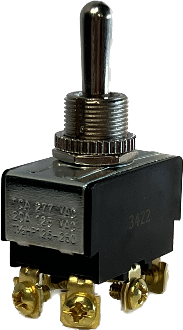 TS-704 - DPDT On-Off-On 1 1/2 HP Screw Terminals