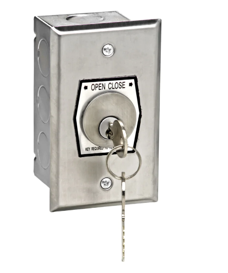 HBFX-1 Exterior Flush Key Switch in Single Gang Box