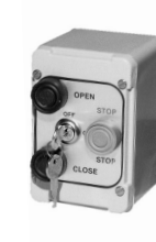 3B4XL - NEMA 4X - Three Button with Lockout (Rosite)