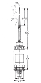 RCM-405 - 5 Amp Mini Limit Switch SPRING WIRE - Relay and Control Corp